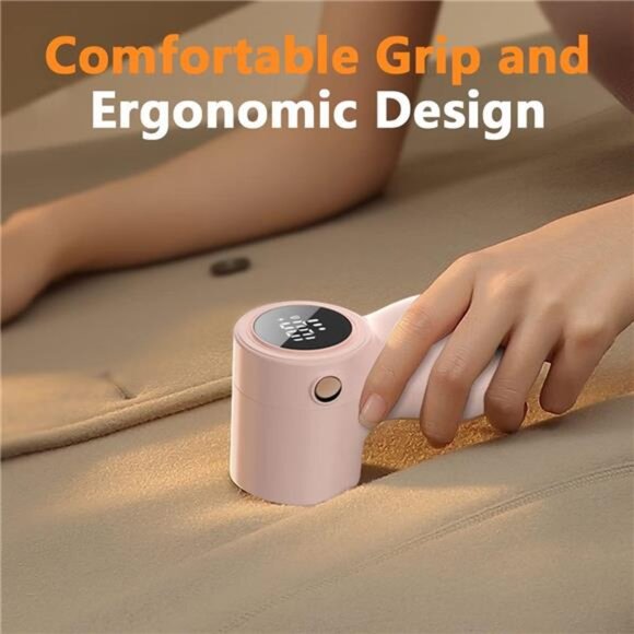𝗥𝗲𝗰𝗵𝗮𝗿𝗴𝗲𝗮𝗯𝗹𝗲 Fabric Shaver,Lint Remover for Clothes with 3 Blades - Picture 6 of 7